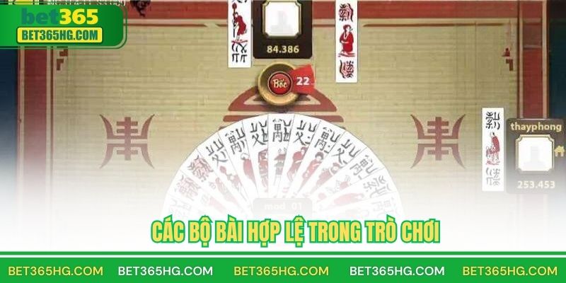 Các bộ bài hợp lệ trong trò chơi